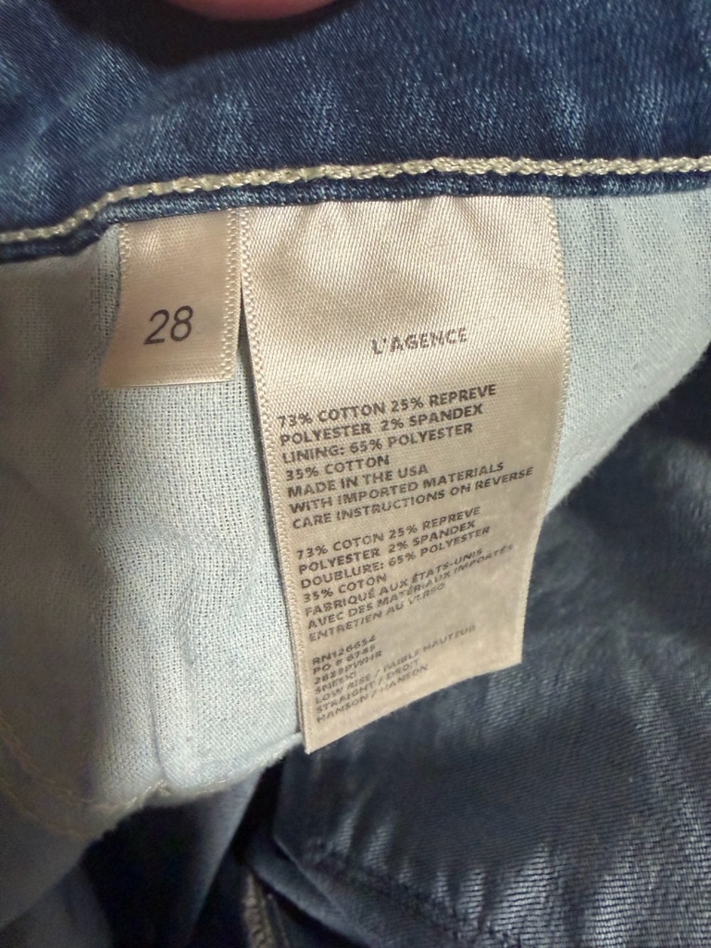 L’AGENCE Size 28 Raw Hem Bootcut Jeans Light Wash Stretch Denim - Picture 5 of 5